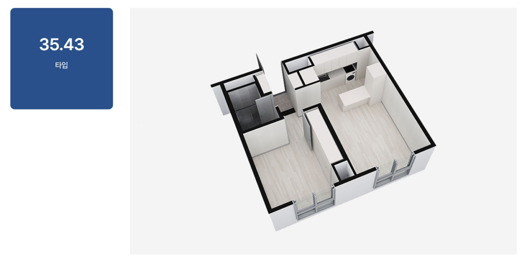 연신내역 루체스테이션 세대평면도