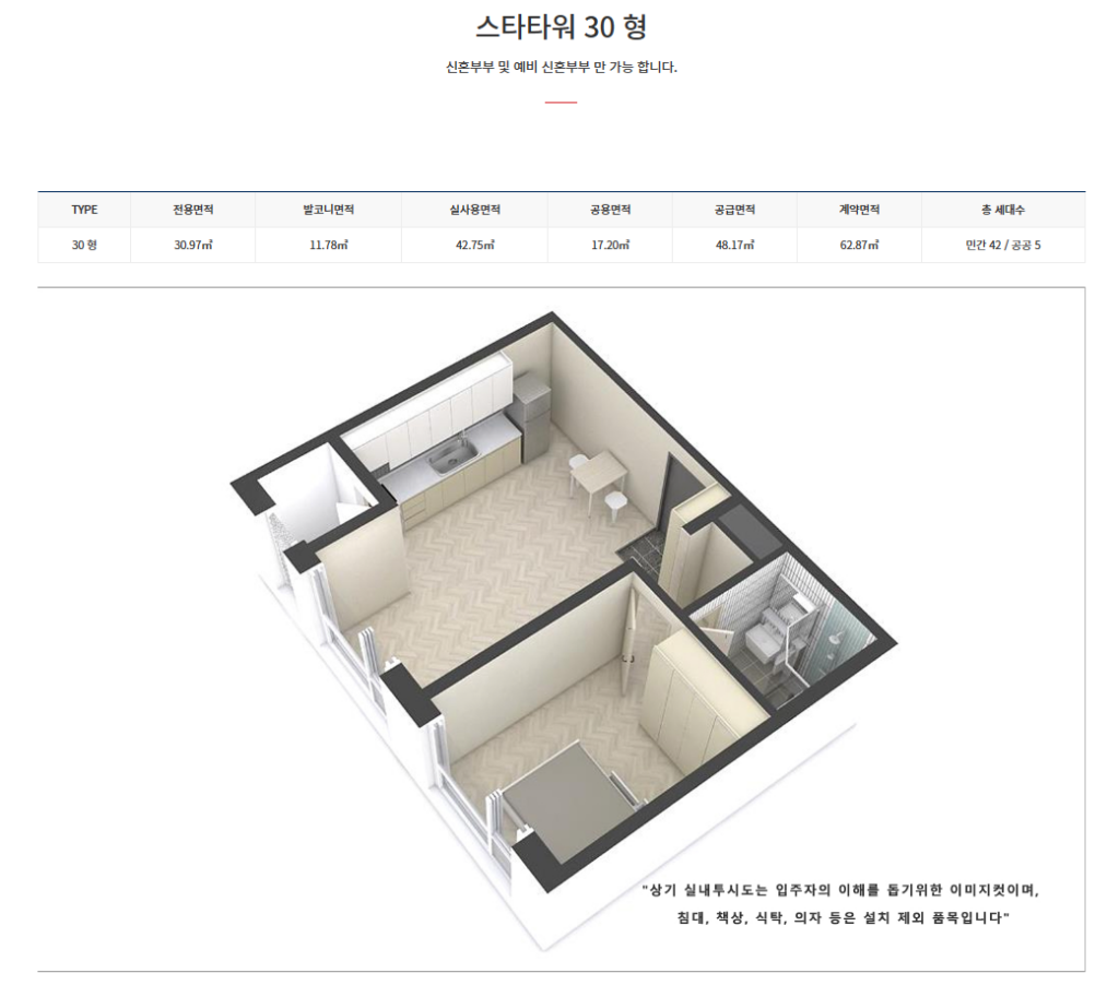 가좌역 스타타워 세대 평면도