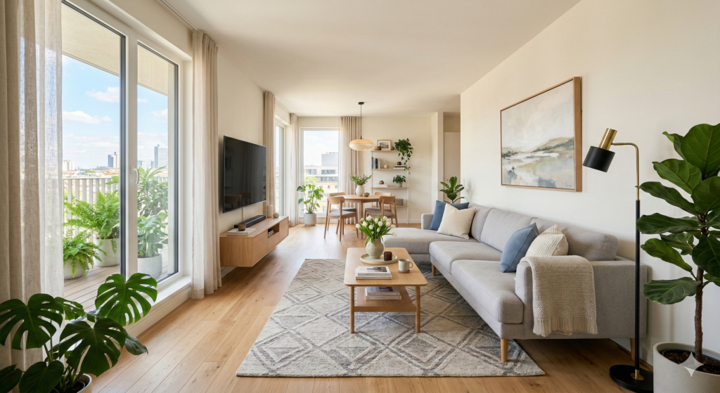 퇴거 시 원상복구 비용 확인을 위한 임대 주택 내부