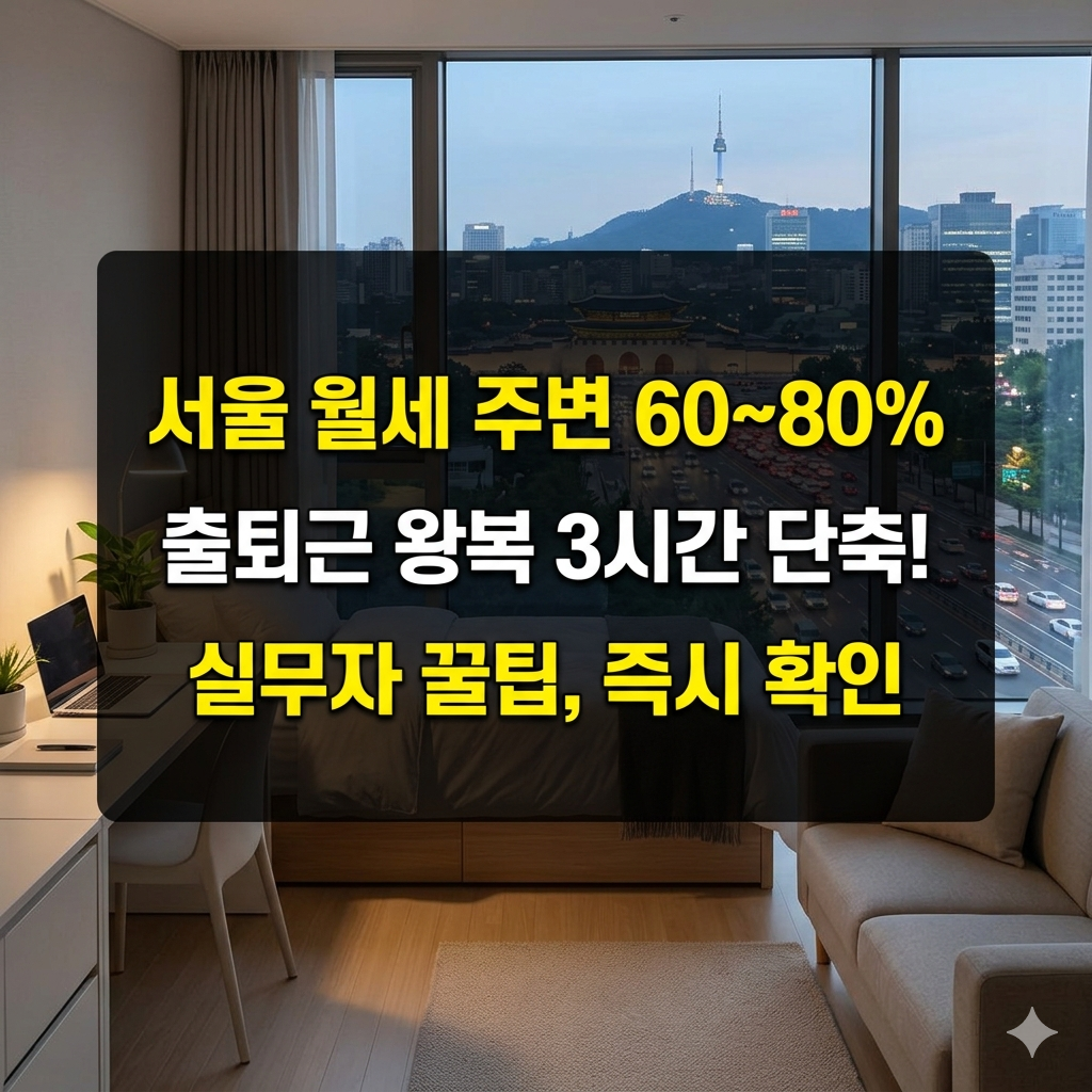 서울 청년 임대주택 자취 vs 경기도 본가